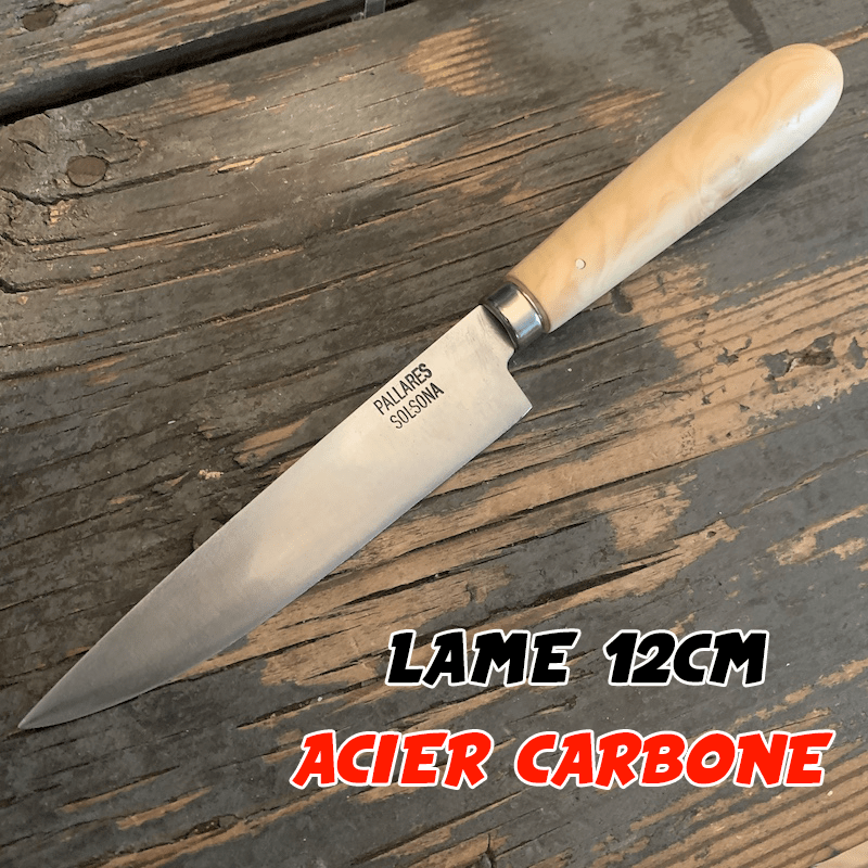 Couteau de cuisine Pallares carbone 12cm