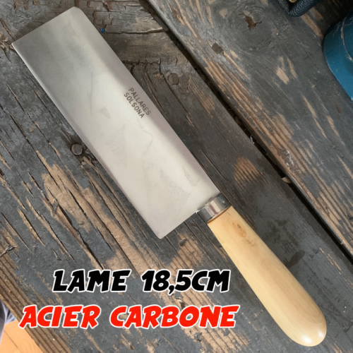 Couteau de cuisine Pallares naikiri carbone 18,5cm