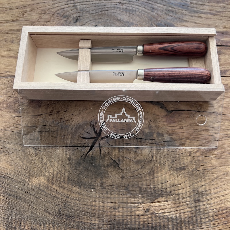 COUTEAU PALLARES COFFRET 2 COUTEAUX DE TABLE PALLARES VIOLETA 10CM 2