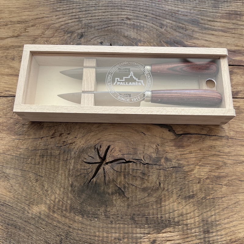 COFFRET 2 COUTEAUX DE TABLE PALLARES VIOLETA 10CM 3