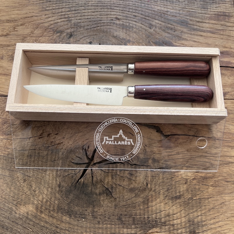 COUTEAU PALLARES COFFRET 2 COUTEAUX DE TABLE PALLARES VIOLETA 12CM 3
