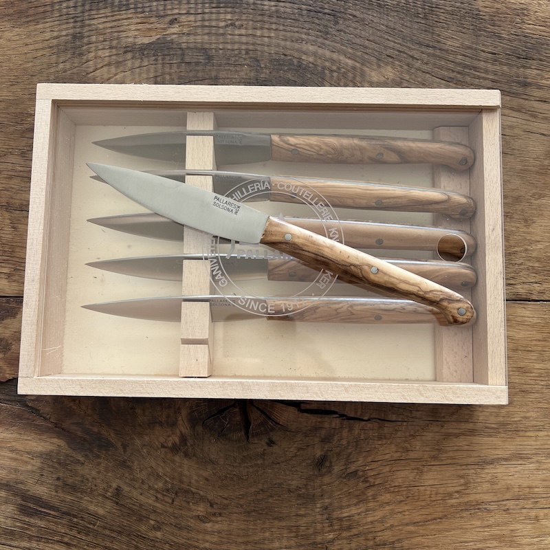 COFFRET COUTEAUX DE TABLE PALLARES FIN OLIVIER 3 COFFRET COUTEAUX DE TABLE PALLARES FIN OLIVIER 3