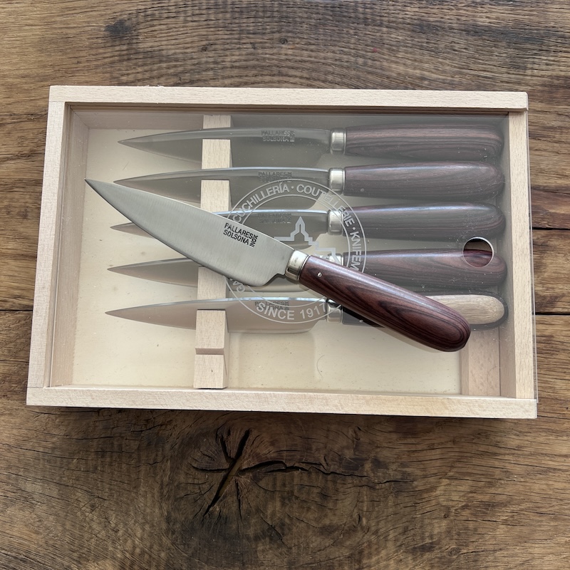 COUTEAU PALLARES COFFRET COUTEAUX DE TABLE PALLARES VIOLETA SAUGE 11CM 3