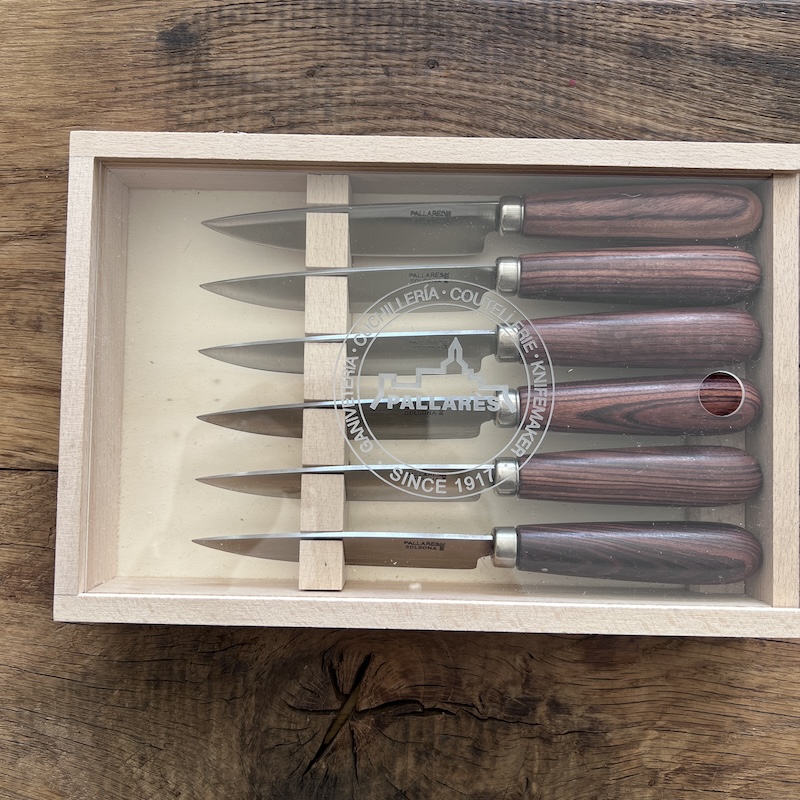 COFFRET COUTEAUX DE TABLE PALLARES VIOLETA 10CM 1