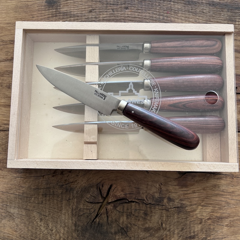 COUTEAU PALLARES COFFRET COUTEAUX DE TABLE PALLARES VIOLETA 10CM 3