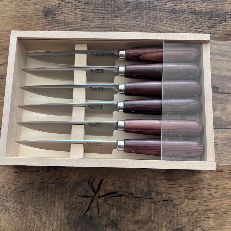 COUTEAU PALLARES COFFRET COUTEAUX DE TABLE PALLARES VIOLETA 12CM 2