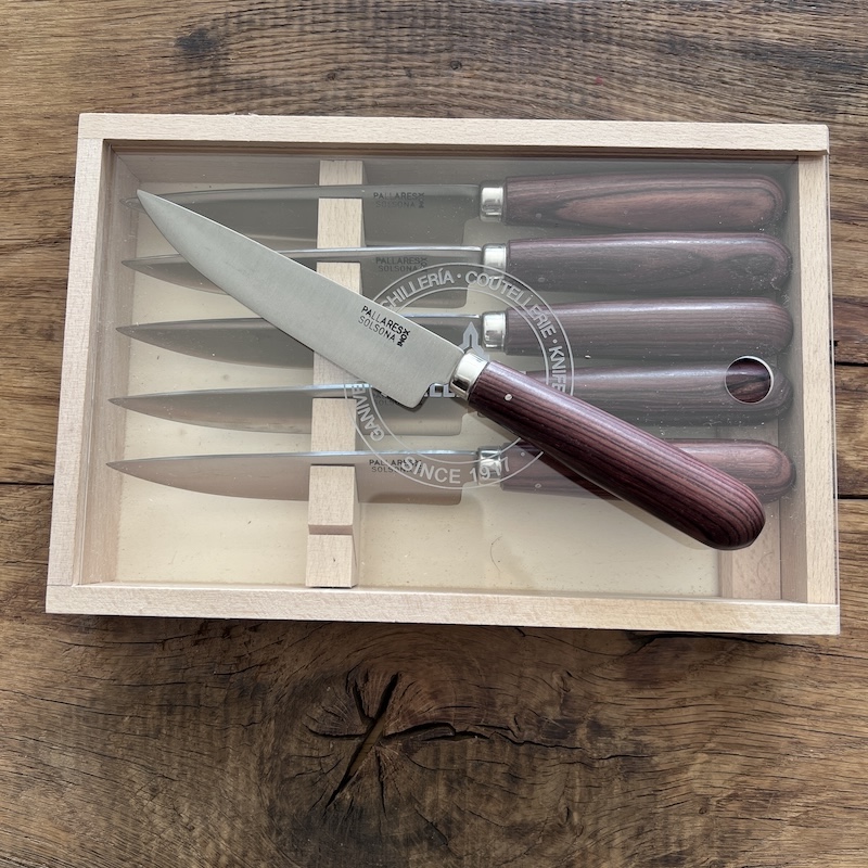 COUTEAU PALLARES COFFRET COUTEAUX DE TABLE PALLARES VIOLETA 12CM 3