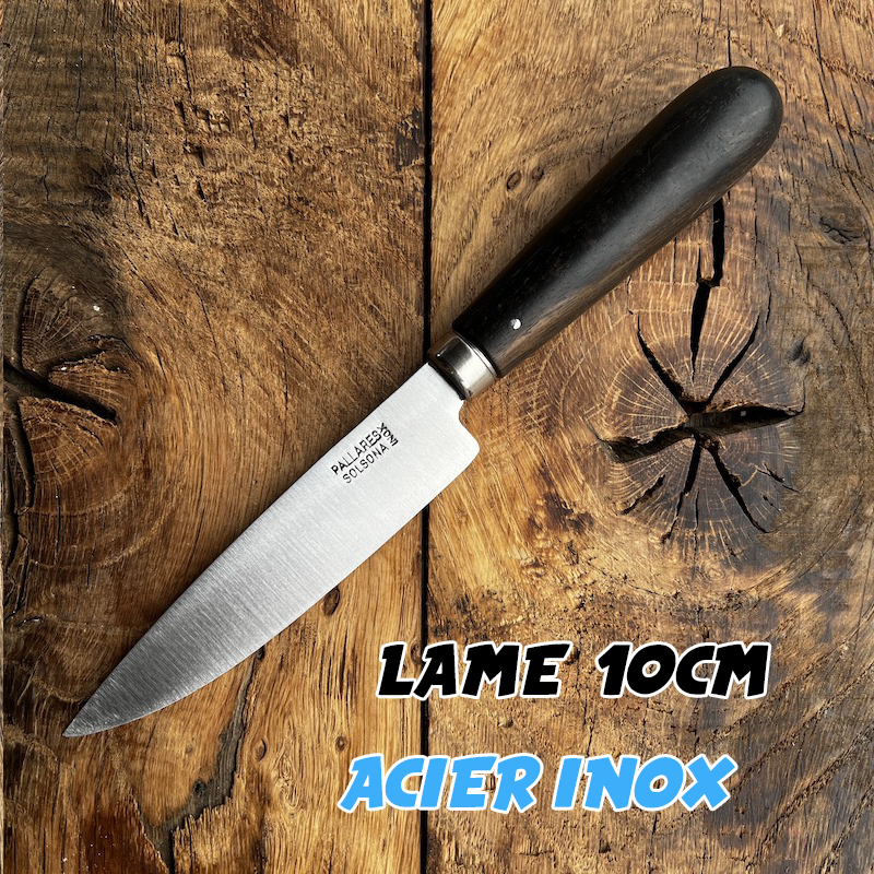 COUTEAU PALLARES EBENE INOX 10CM