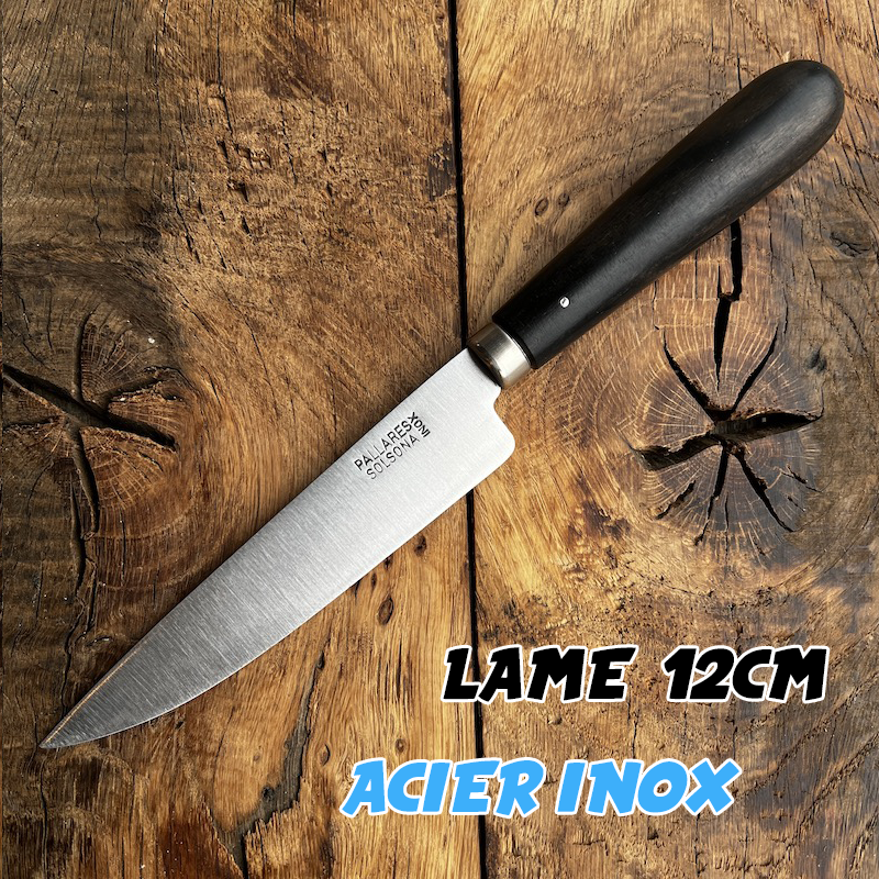 COUTEAU PALLARES INOX EBENE 12CM