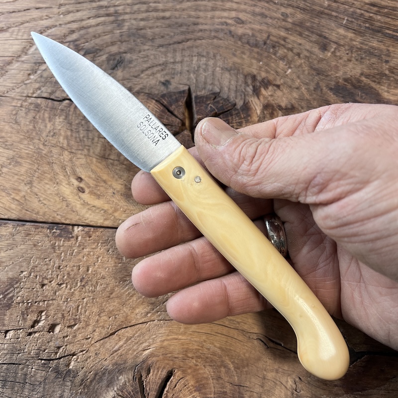 COUTEAU PALLARES PASTOR BUIS CARBONE 4 COUTEAU PALLARES PASTOR BUIS CARBONE 4