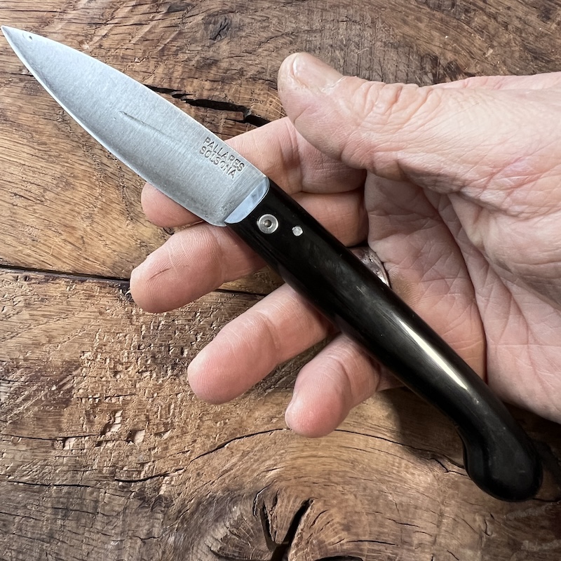 COUTEAU PALLARES PASTOR CORNE CARBONE 3 COUTEAU PALLARES PASTOR CORNE CARBONE 3
