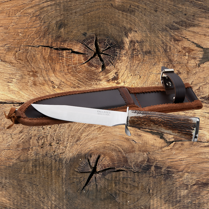 COUTEAU DE CHASSE PALLARES BOWIE CERF 16CM