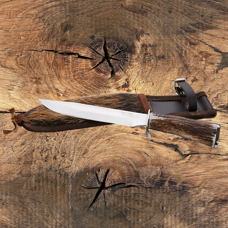 COUTEAU DE CHASSE PALLARES BOWIE CERF 21CM