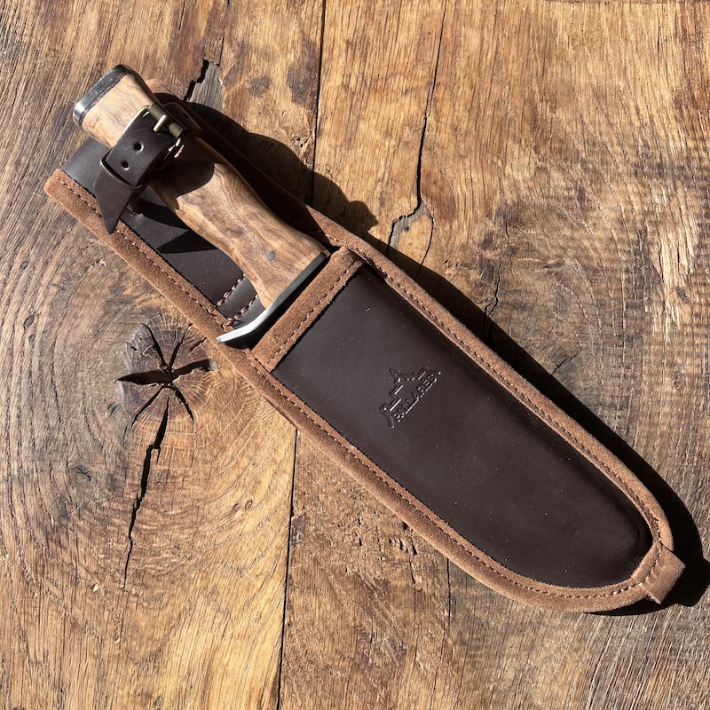 couteau pallares de chasse bowie olivier 16cm carbone 1 COUTEAU PALLARES DE CHASSE BOWIE OLIVIER 16CM CARBONE 1