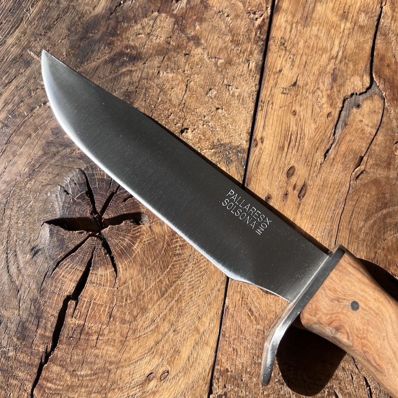 couteau pallares de chasse bowie olivier 16cm carbone 4 COUTEAU PALLARES DE CHASSE BOWIE OLIVIER 16CM CARBONE 4