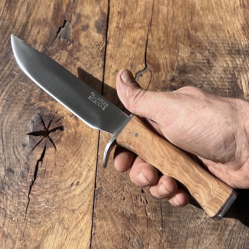 couteau pallares de chasse bowie olivier 16cm carbone 5 COUTEAU PALLARES DE CHASSE BOWIE OLIVIER 16CM CARBONE 5