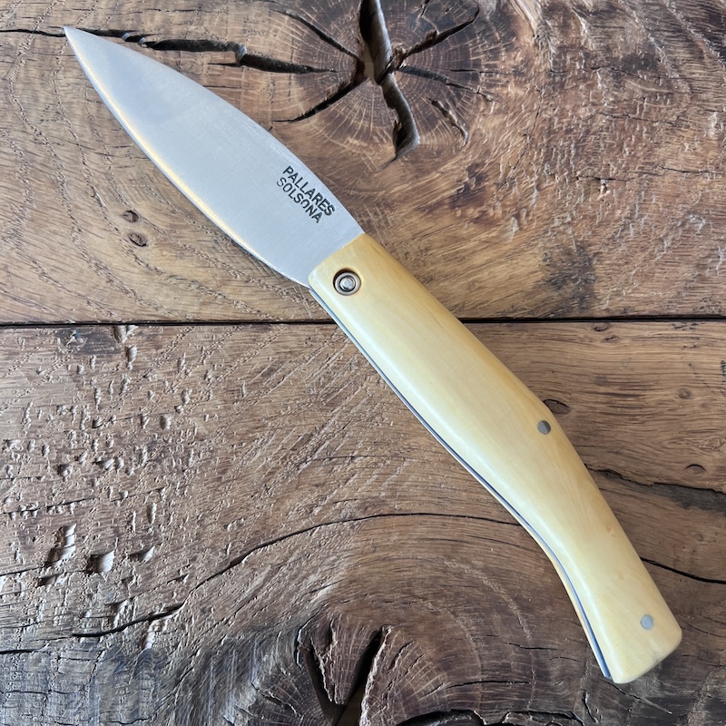 couteau pallares pliant busa buis carbone 2