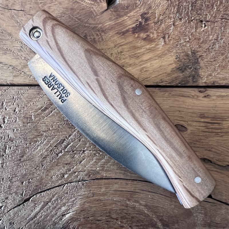 couteau pallares pliant busa chene carbone 1