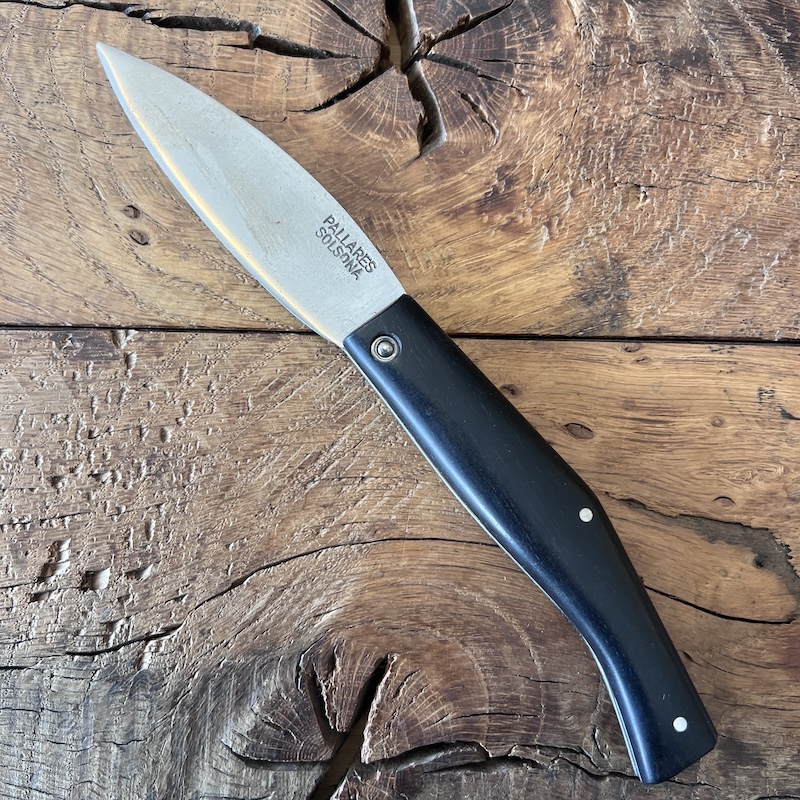 couteau pallares pliant busa ebene carbone 1