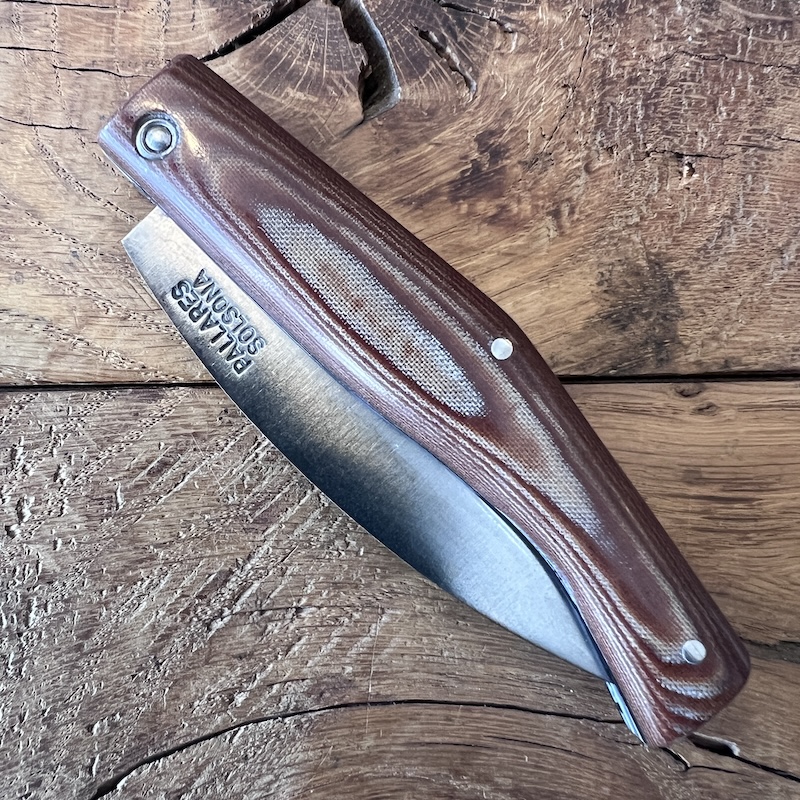 couteau pallares pliant busa micarta marron carbone 1