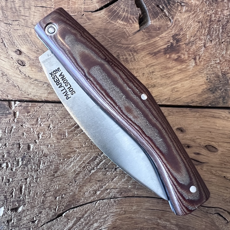 couteau pallares pliant busa micarta marron inox 1