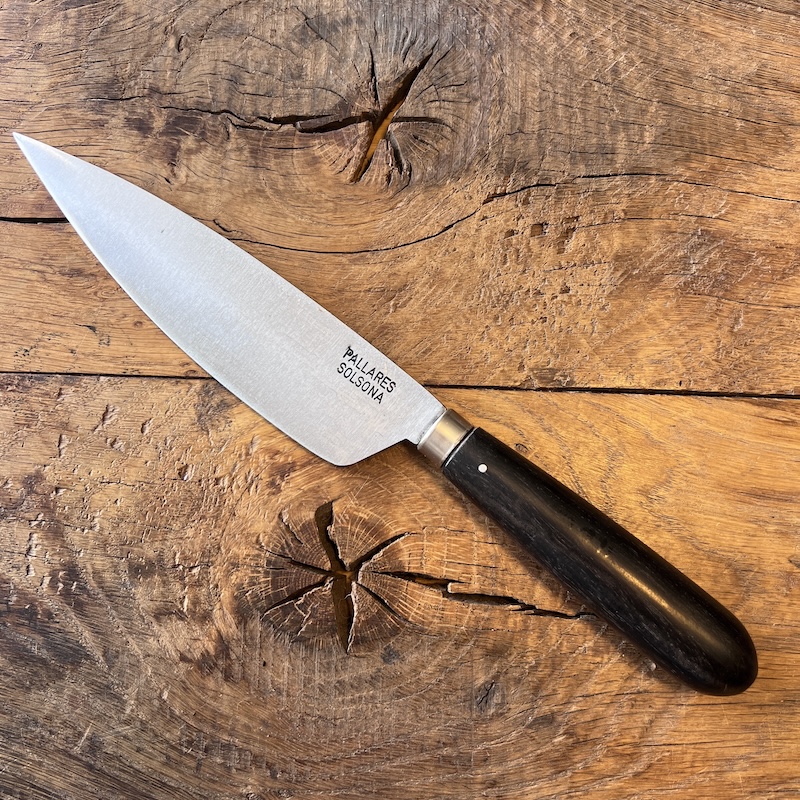 COUTEAU PALLARES CUISINE EBENE 16CM CARBONE 00001