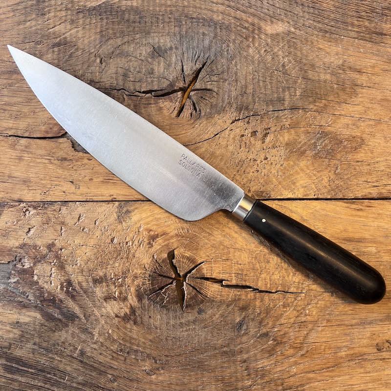 COUTEAU PALLARES CUISINE EBENE 22CM CARBONE 00001