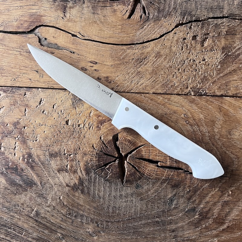 COUTEAU PALLARES TABLE NACRE 10CM INOX 00002